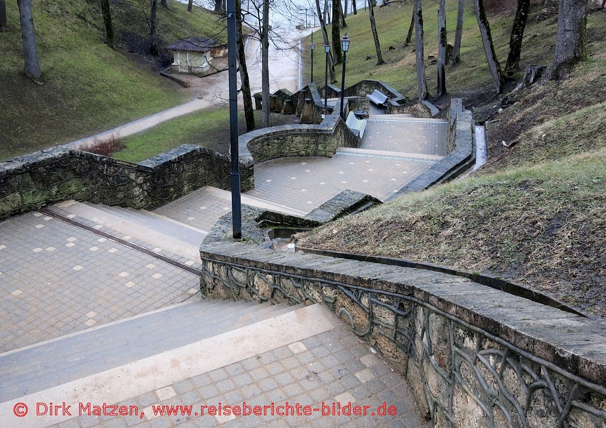 Cesis, Burgpark-Treppe