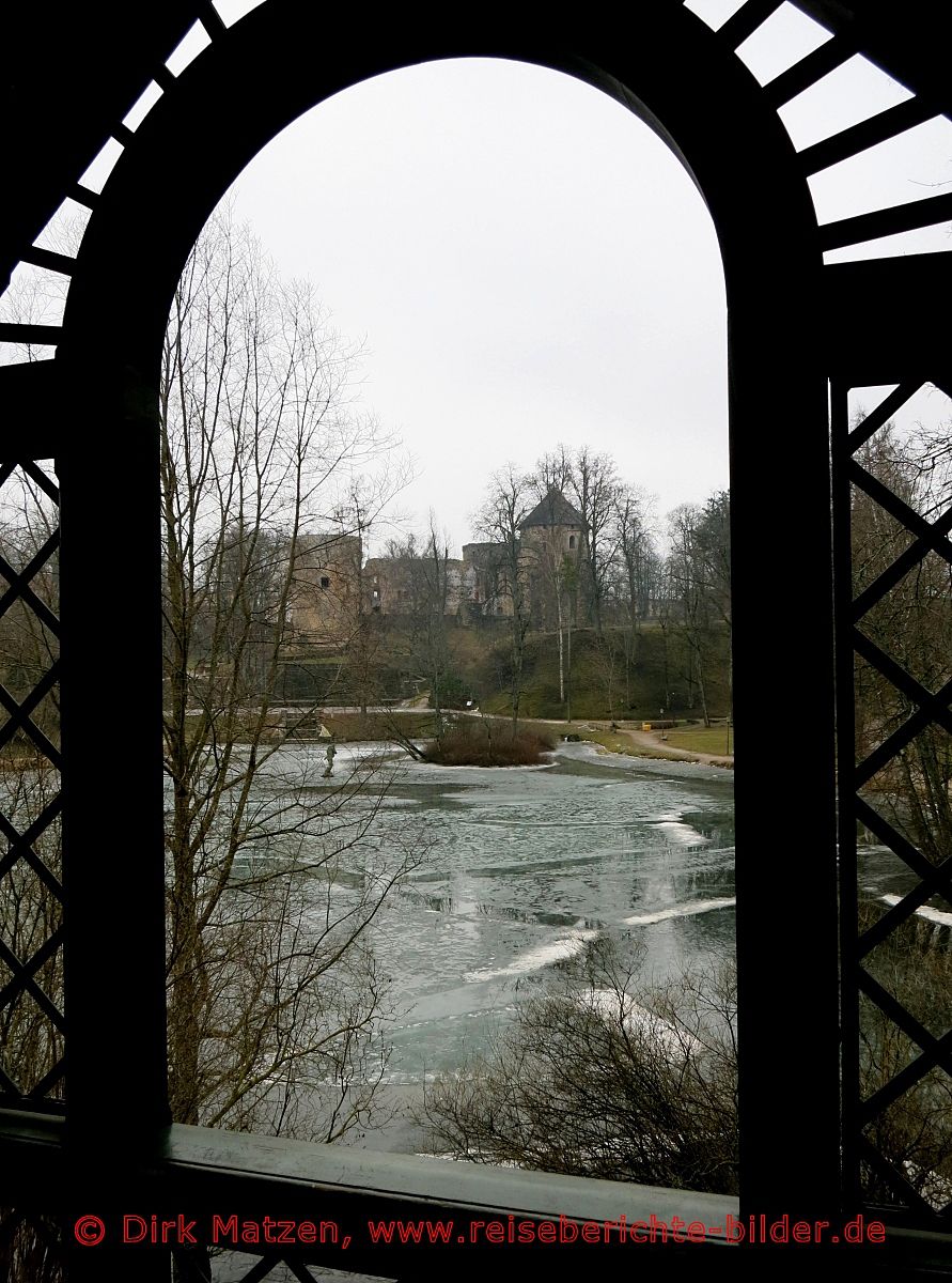 Cesis, Blick zur Burg