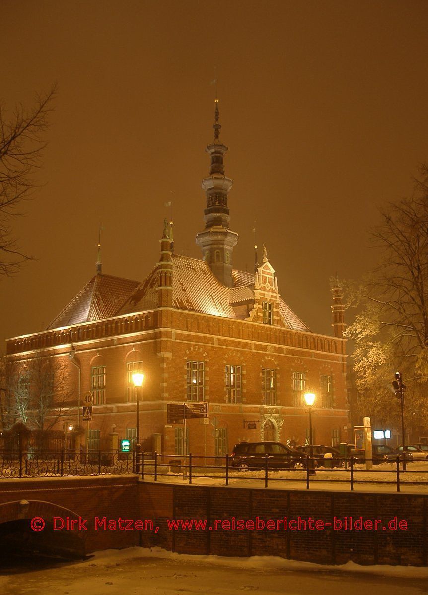 Gdansk (Danzig), Altstadt-Rathaus nachts