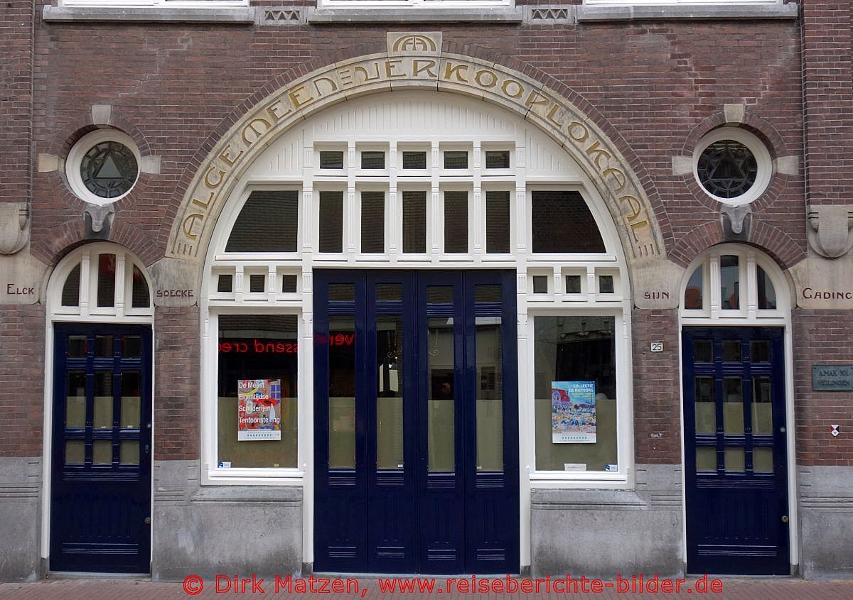 Dordrecht, Fassade eines Gebudes in der Visstraat