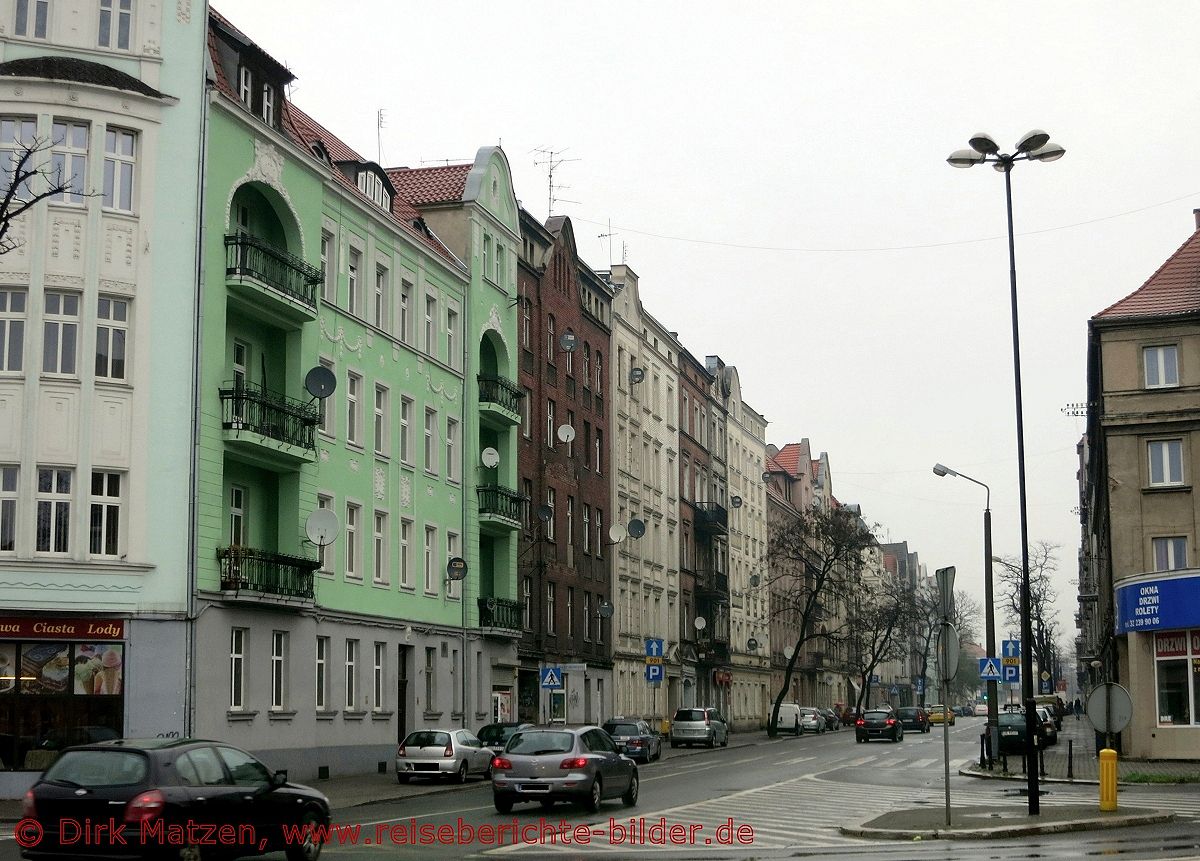 Gleiwitz, ulica Czestochowska westliche Seite