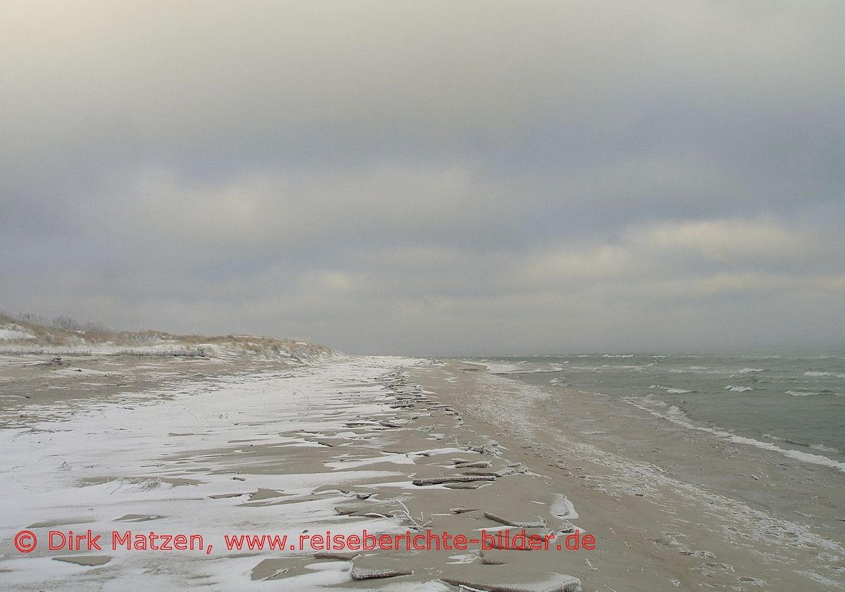 Hel, Winter am Strand