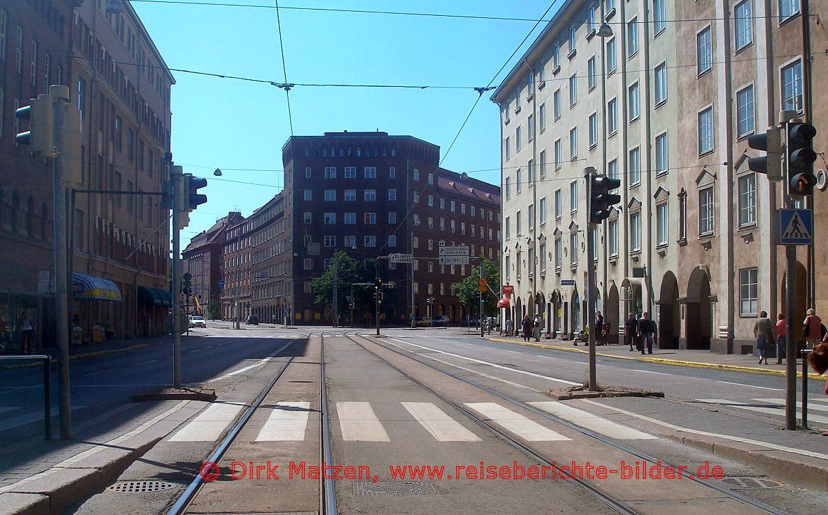 Helsinki, Strassenbahnfahrt