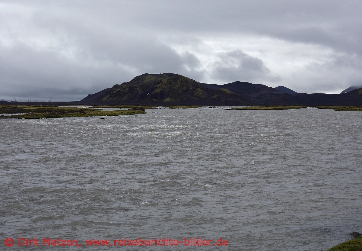 Island, Fjallabak, Fluss Tungnaa