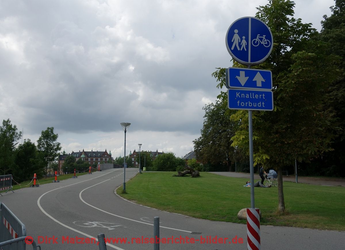 Kopenhagen, Radweg, Knallert forbudt