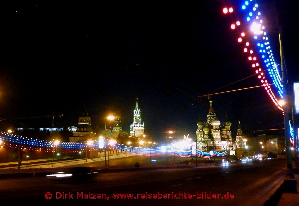 Moskau, Roter Platz nachts