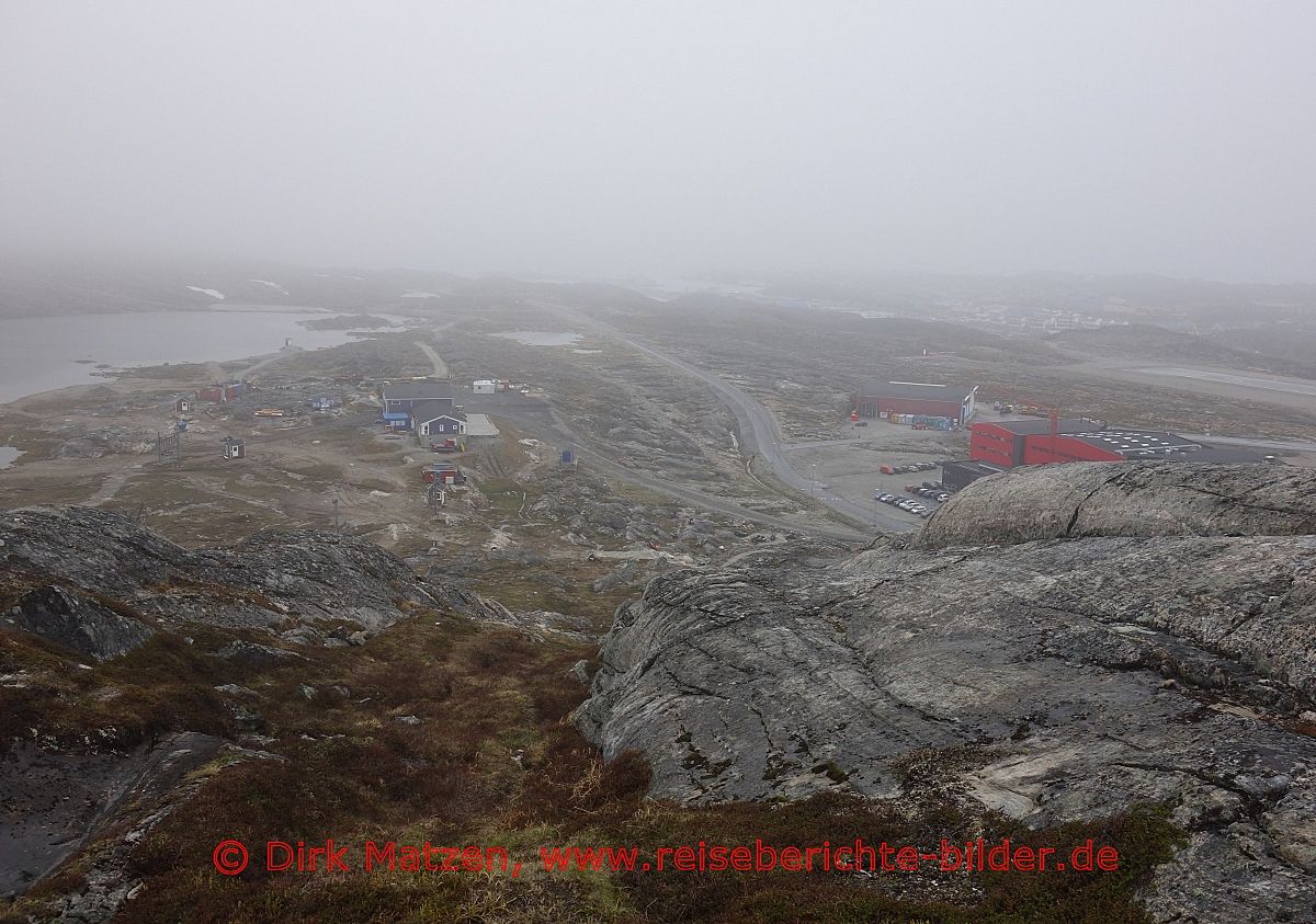 Nuuk, Wandern im Nebel