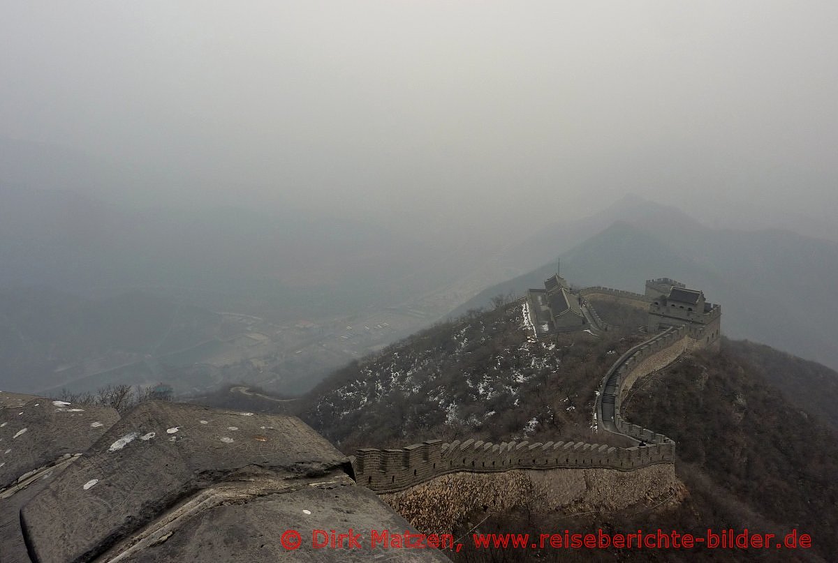 Peking, Chinesische Mauer Ausblick