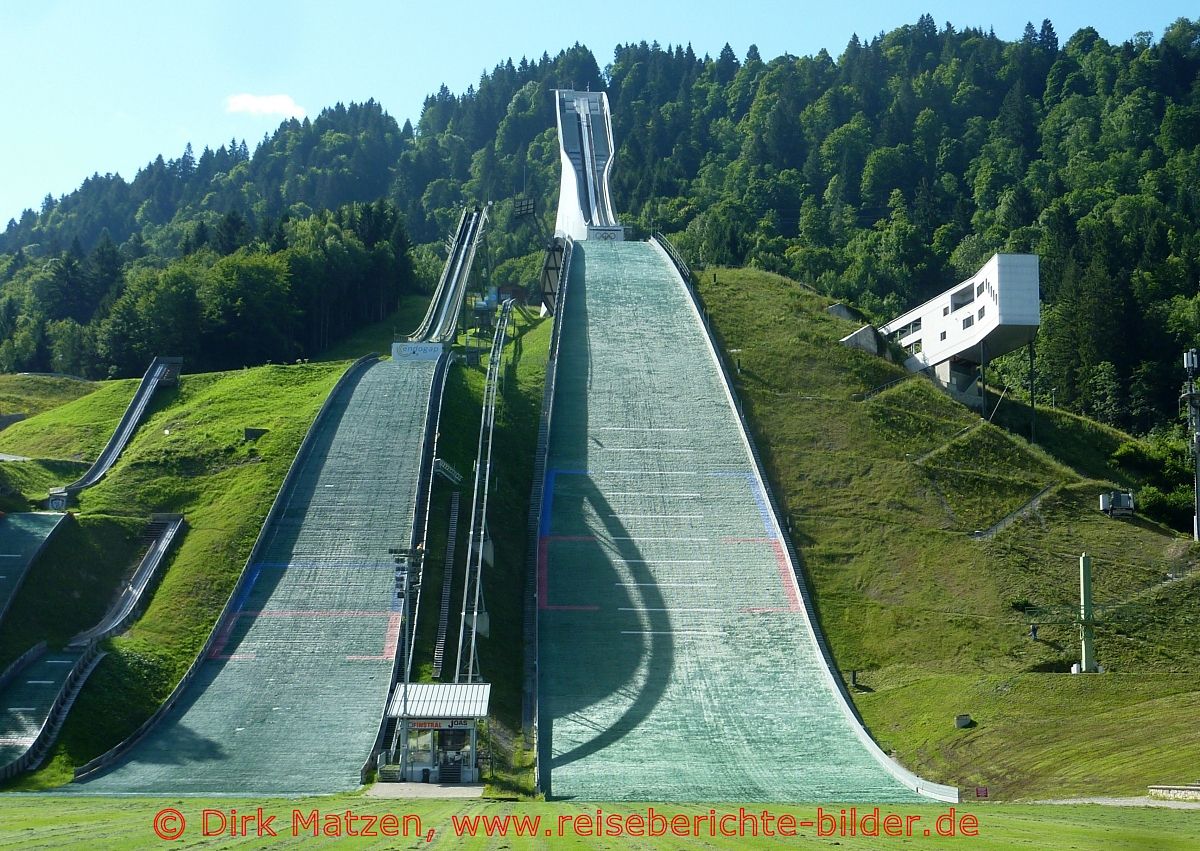 Transalp, Garmisch-Partenkirchen Skisprungschanzen