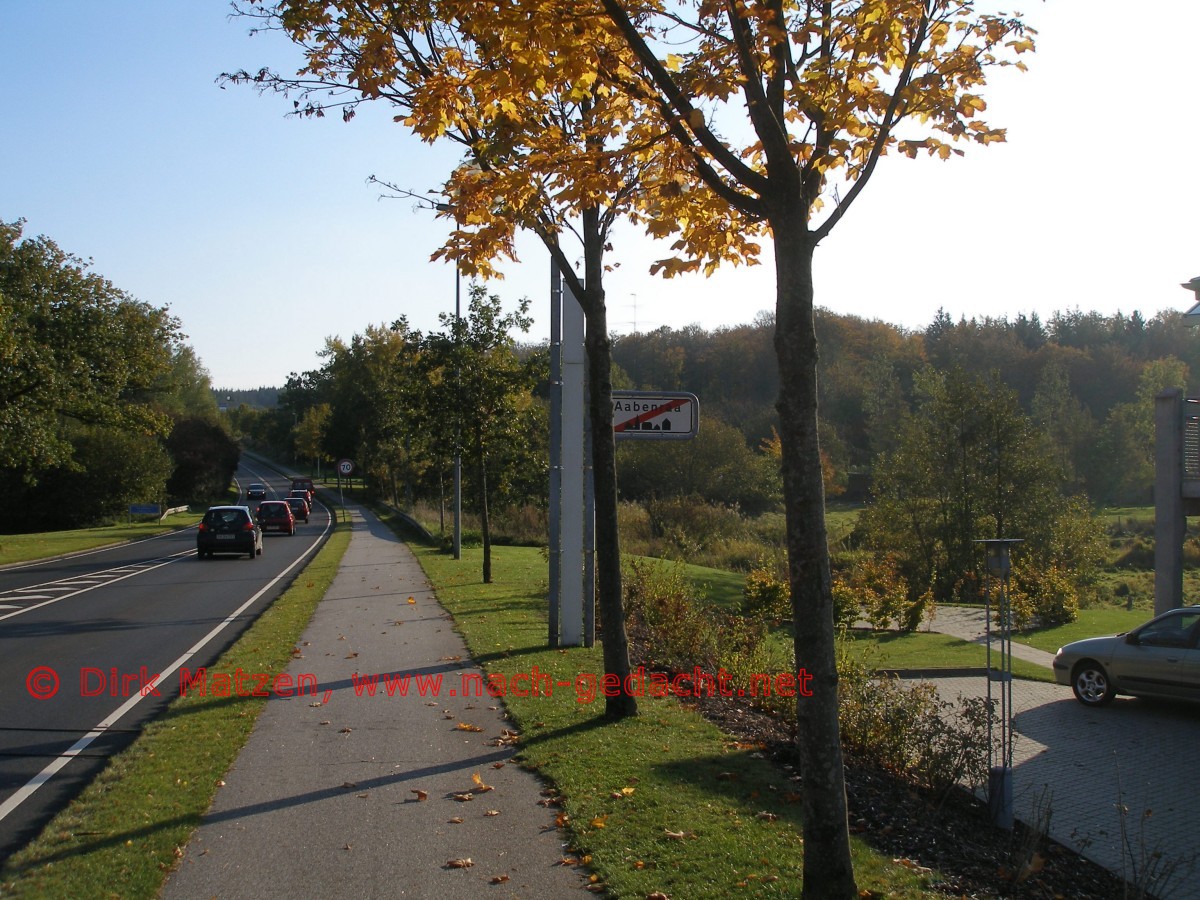 Grenzroute, Ausfahrt aus Aabenraa