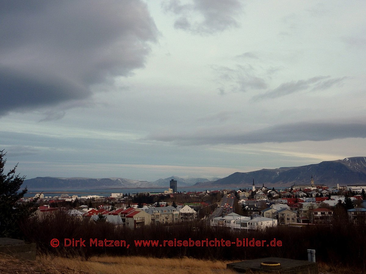 Blick ber Reykjavik