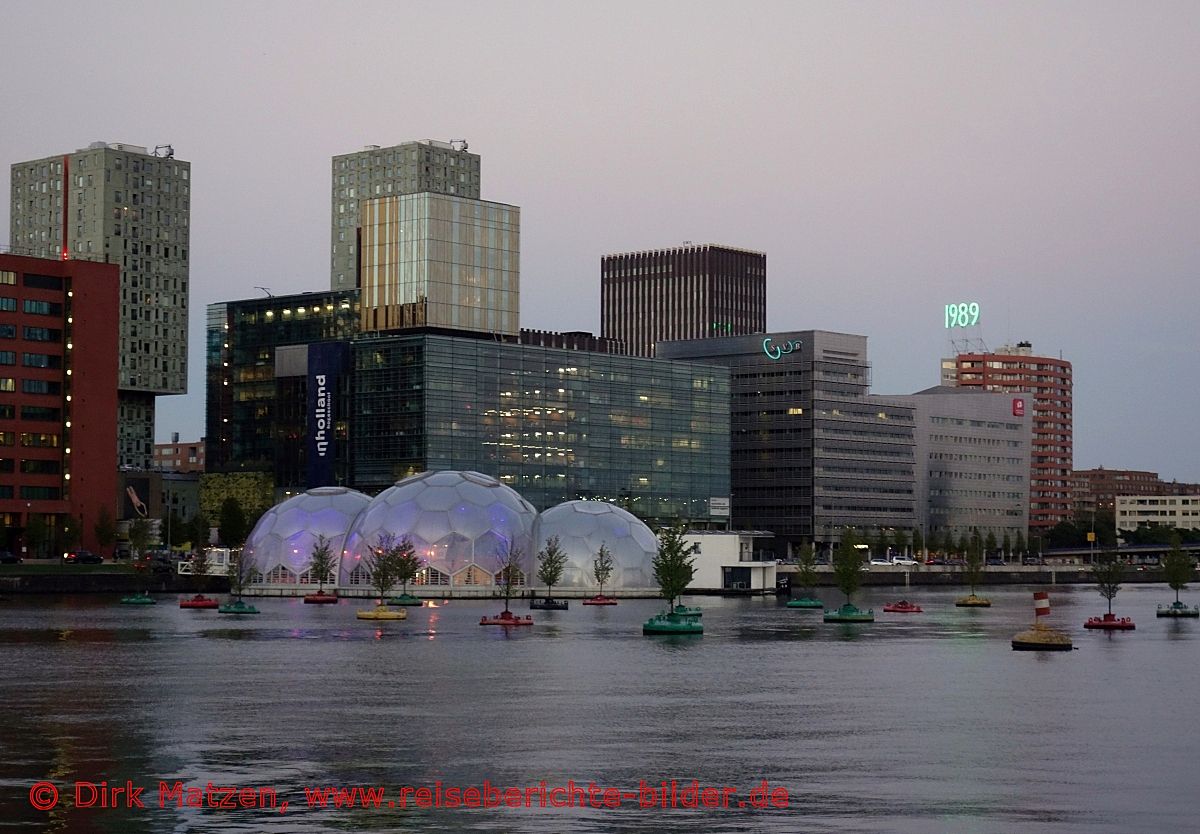 Rotterdam, Pavillons auf dem Wasser