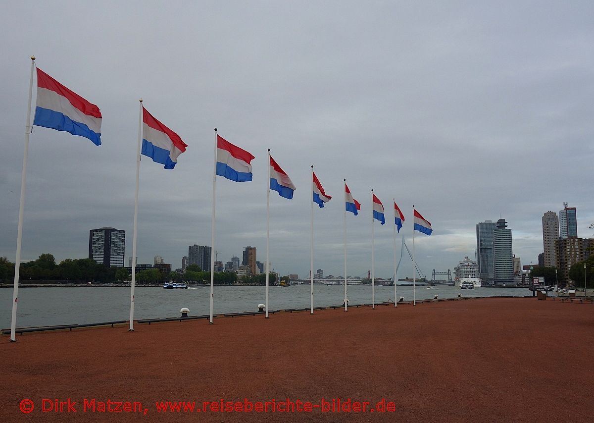 Rotterdam, Katendrecht, Niederlndische Fahnen