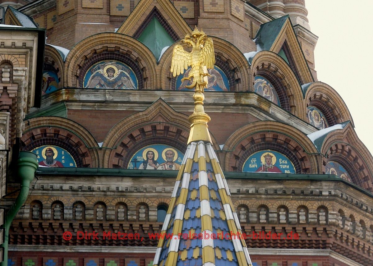 Sankt Petersburg, Kirche Erlser auf dem Blute Details