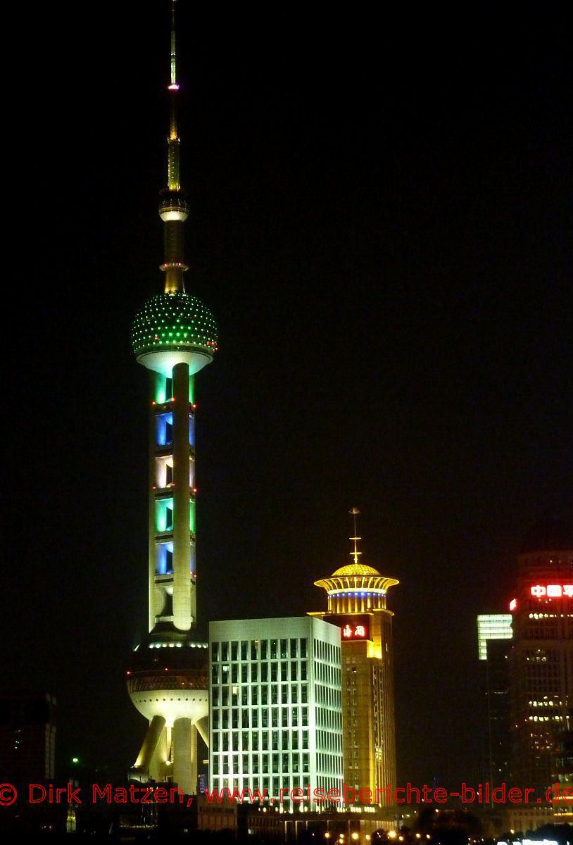 Shanghai, Fernsehturm nachts