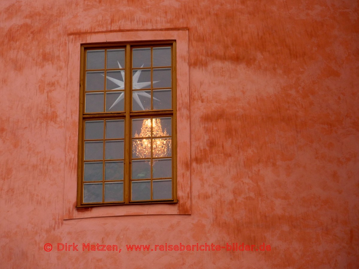 Uppsala, Fenster am Schloss