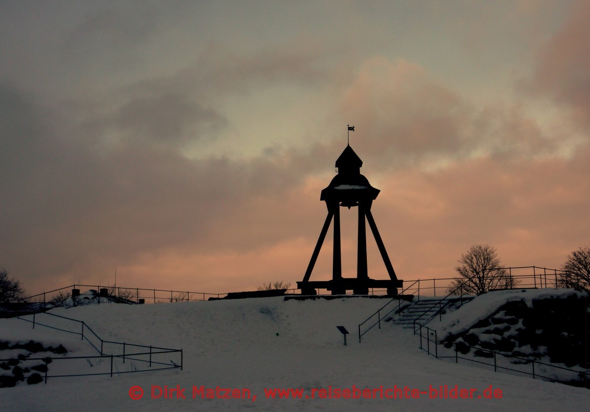 Uppsala, Glockenturm am Schloss