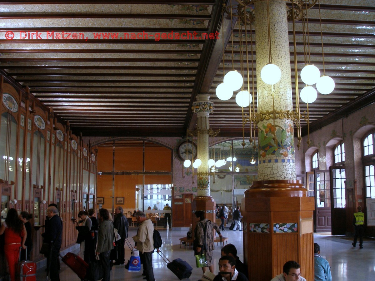 Valencia, Hauptbahnhof innen